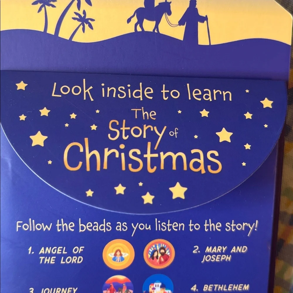 Jilzarah Christmas Story Kids Beaded Bracelet with Story Booklet- NWT